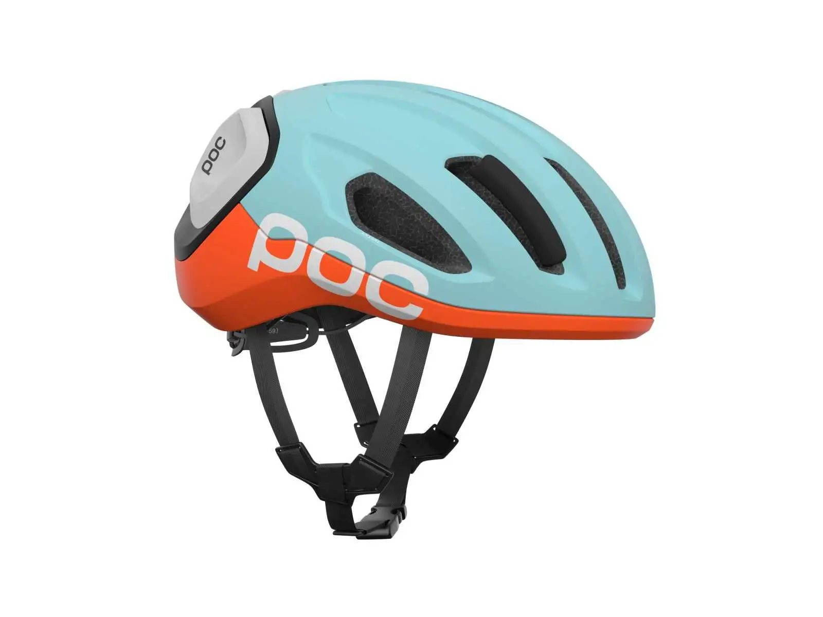 POC Amidal road helmet Indicolite Blue Matt/Carnelian Orange Matt
