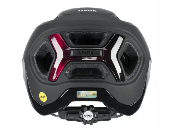 Uvex React MIPS MTB helmet Black/Ruby Red Matt