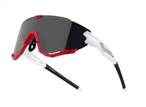 Force Creed glasses white/red/black mirror lenses