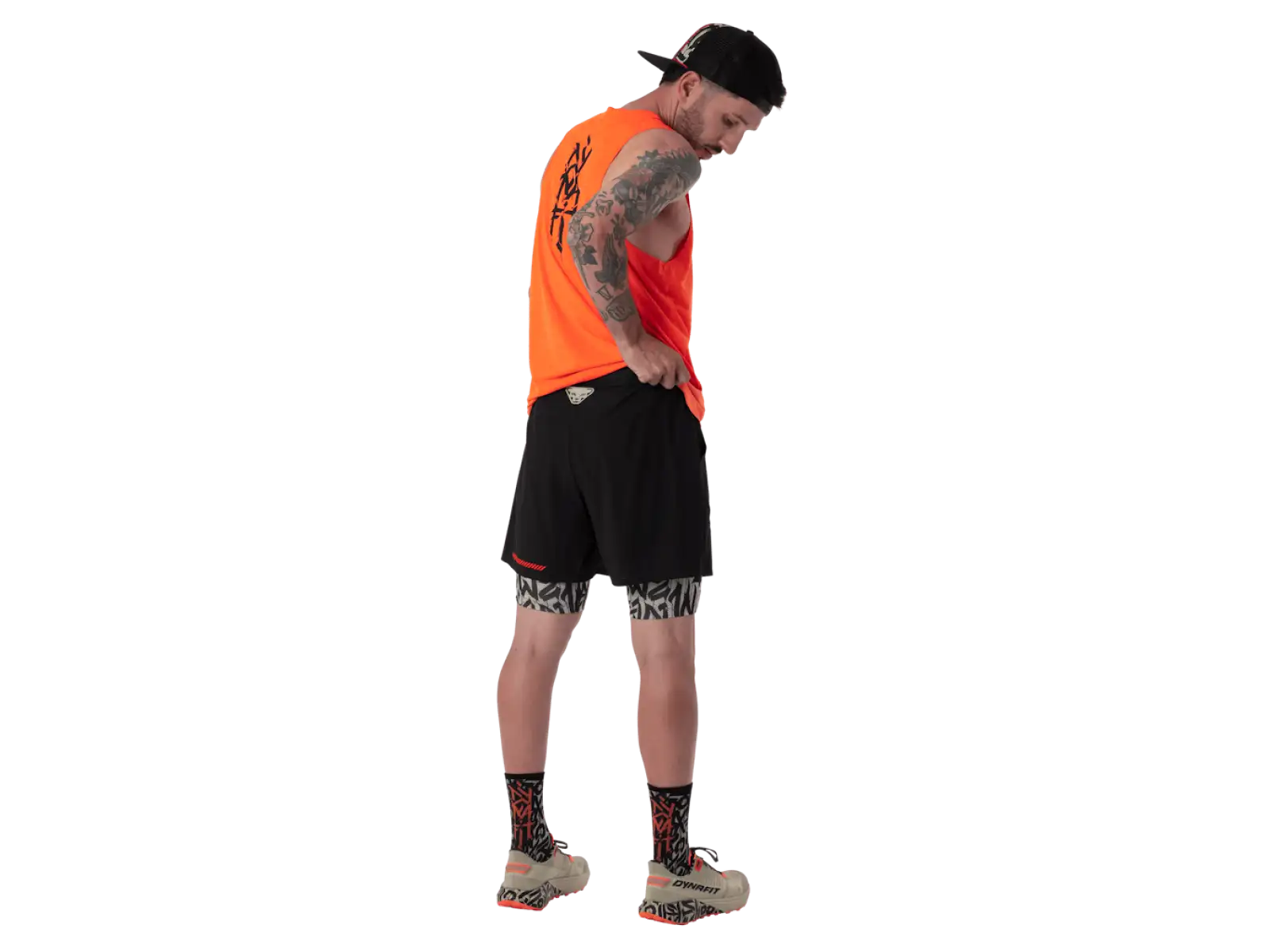 Dynafit Trail 2in1 men's running shorts Black Out/Overcast