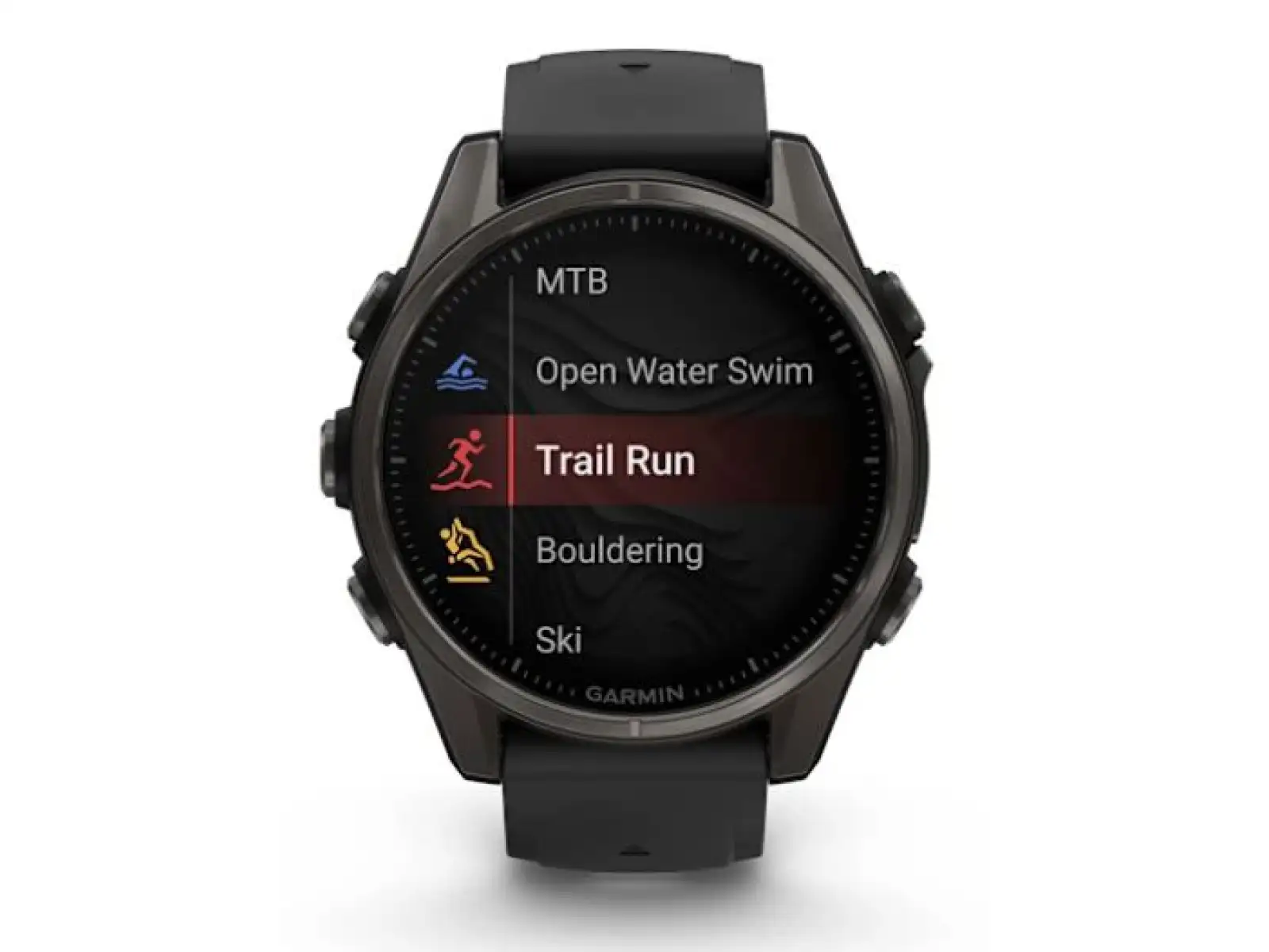 Garmin fenix 8 - 43 mm AMOLED Sapphire smart watch Carbon titanium Black/Pebble grey