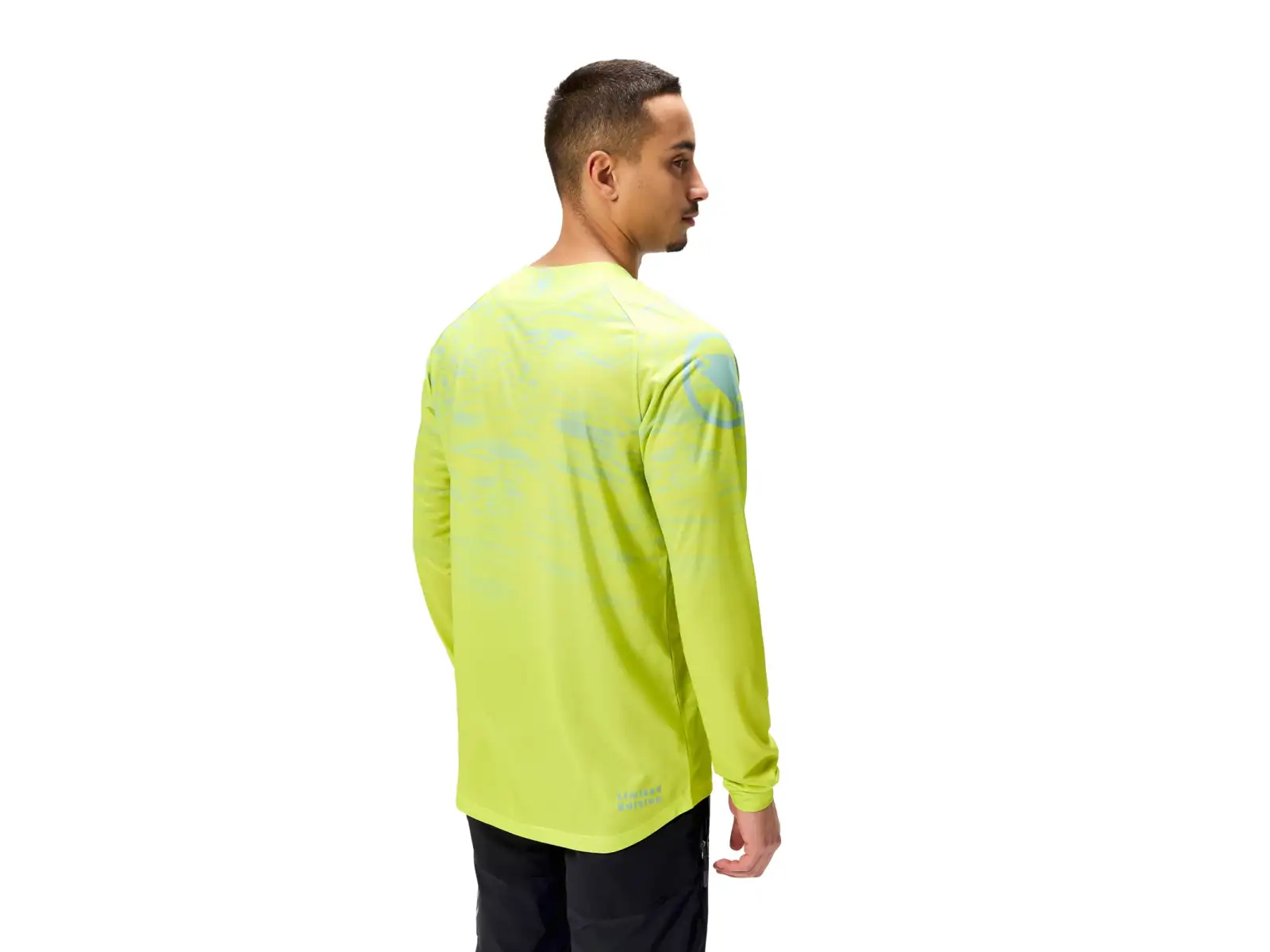Endura LTD Marble Printed men's jersey long sleeve Lime Green