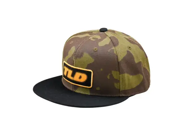 Troy Lee Designs Flat Bill Snapback Cap Fade Out Olive Camo