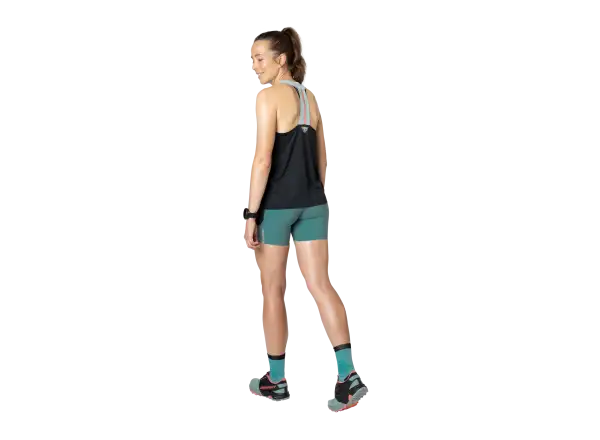Dynafit Sky women's running tank top Black Out/Jadelite