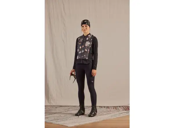 Maloja KekesM. women's vest Deep Black Flora