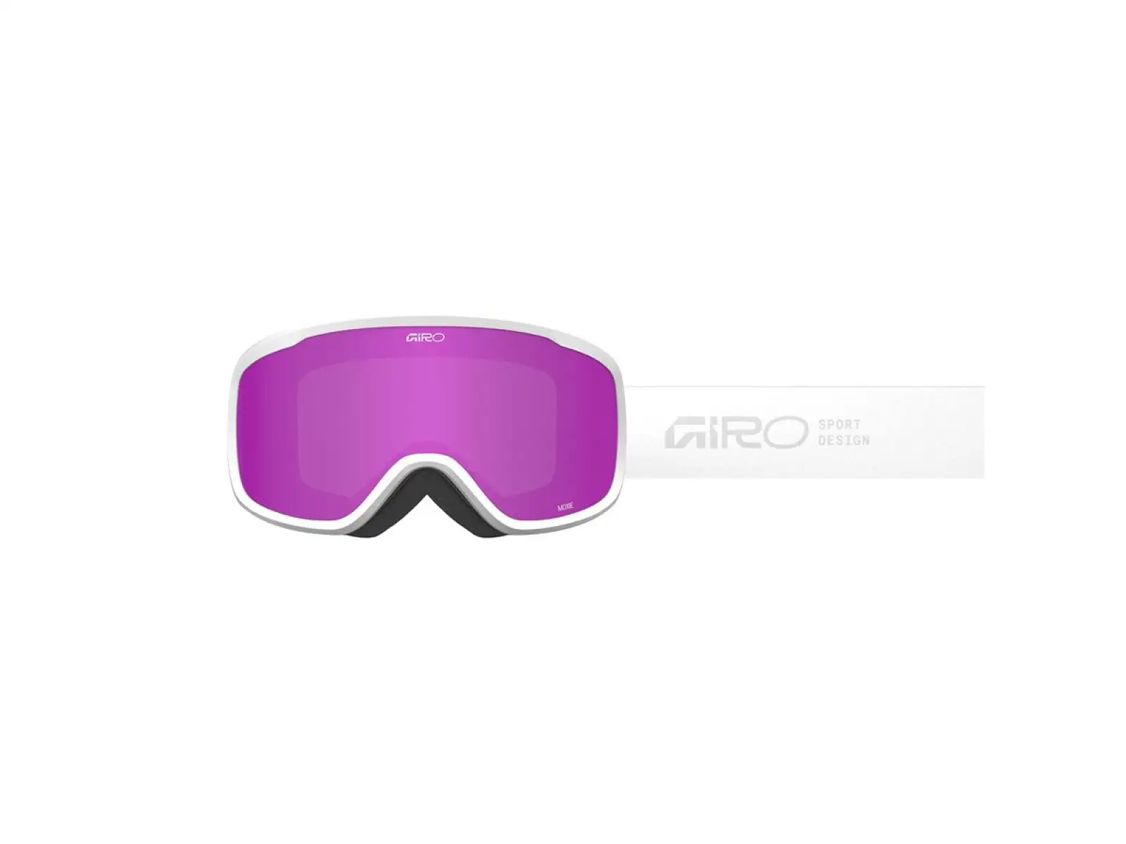 Giro Moxie women's ski goggles White Stacked/Amber Pink/Yellow (2 lenses)