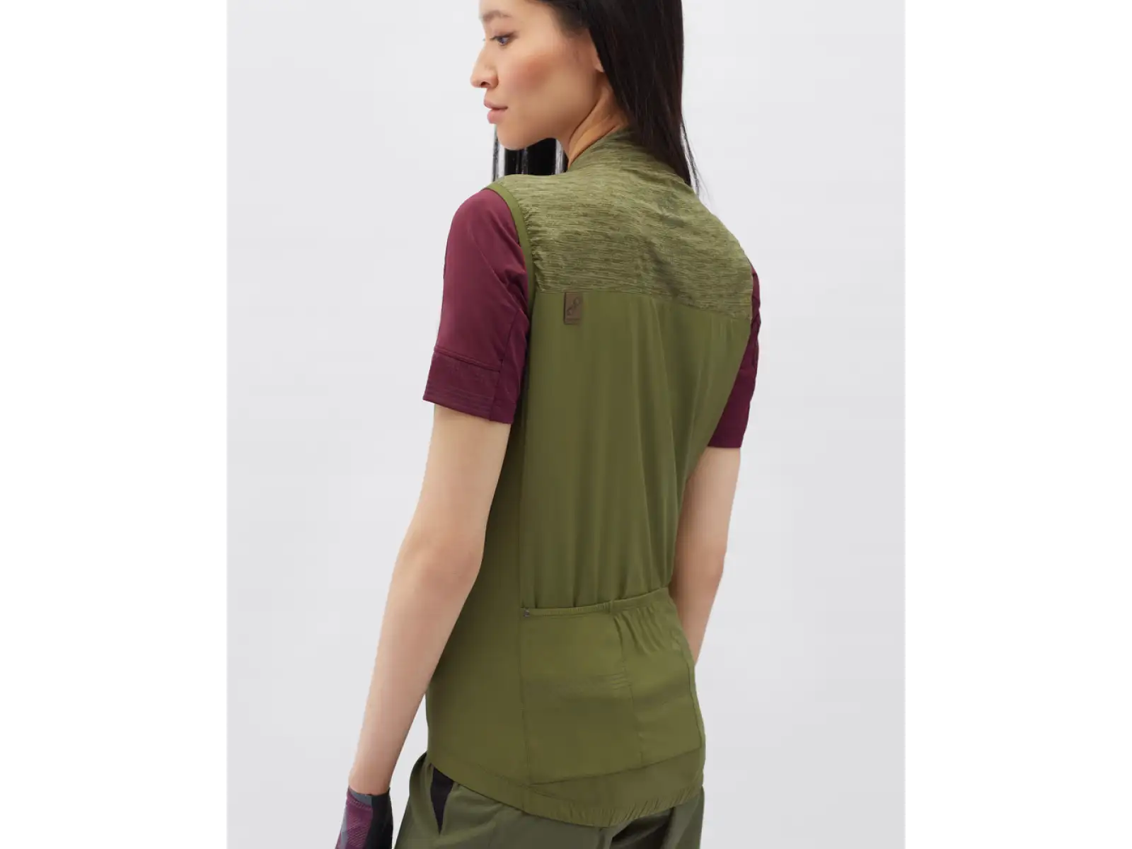 Silvini Caira women's gravel vest Olive/Plum
