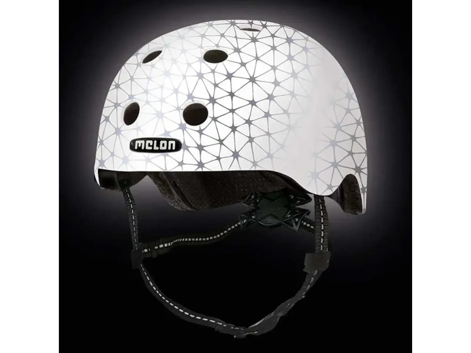 Melon Toddler Reflective children's reflective helmet Magic White