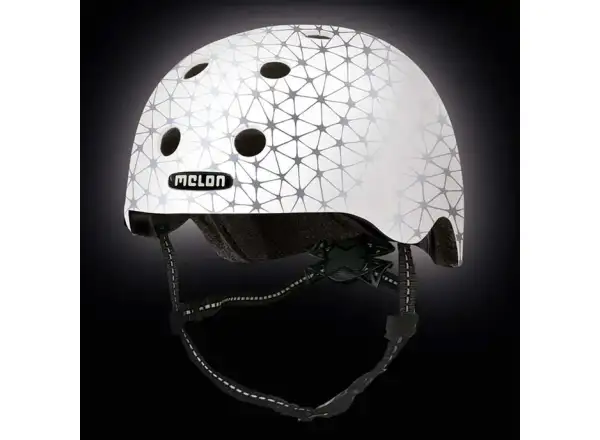 Melon Toddler Reflective children's reflective helmet Magic White