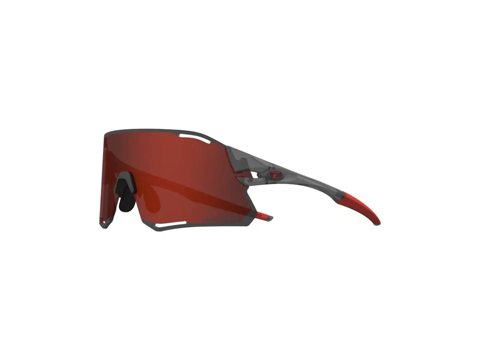 Tifosi Rail Race sport sunglasses Satin Vapor/Clarion Red/Clear