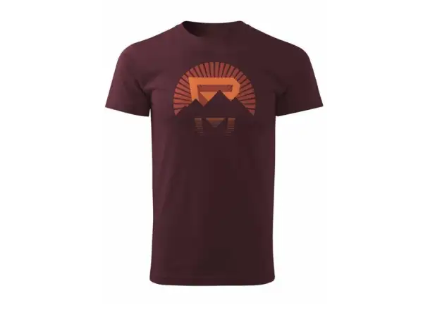 Rock Machine men's T-shirt short sleeve Sunrise red