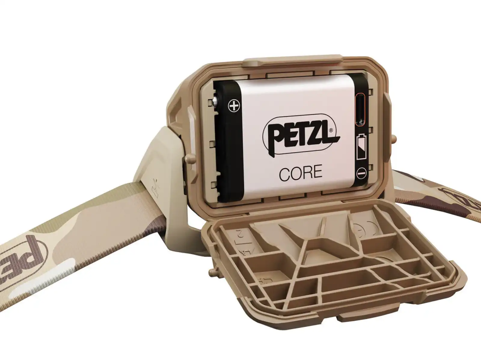 Petzl Aria 1R RGB headlamp camouflage