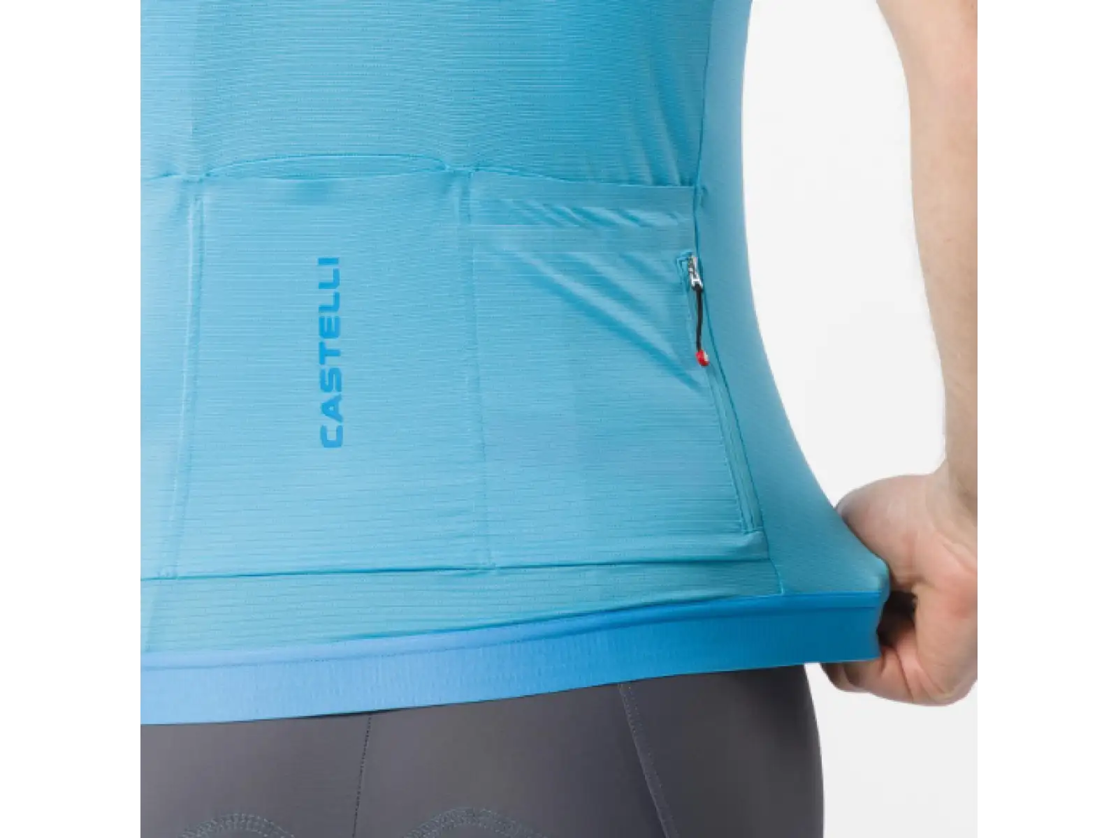 Castelli Espresso 2 men's jersey short sleeve Neon Cobalt
