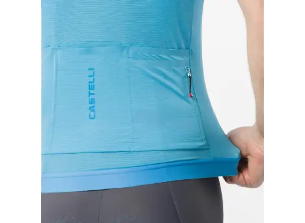 Castelli Espresso 2 men's jersey short sleeve Neon Cobalt