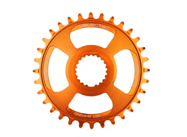 Burgtec Thick Thin DM Shimano chainring 32 teeth orange
