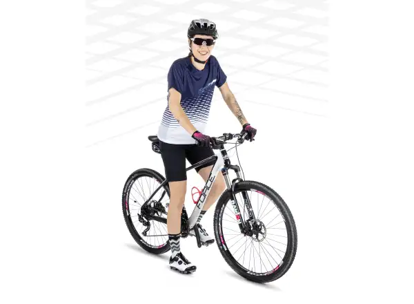 Force Angle MTB women's jersey short sleeve white/blue