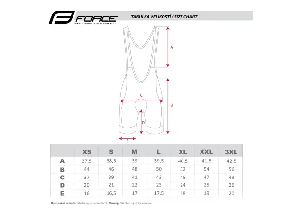 Force Fame men's shorts with insert and braces black/white
