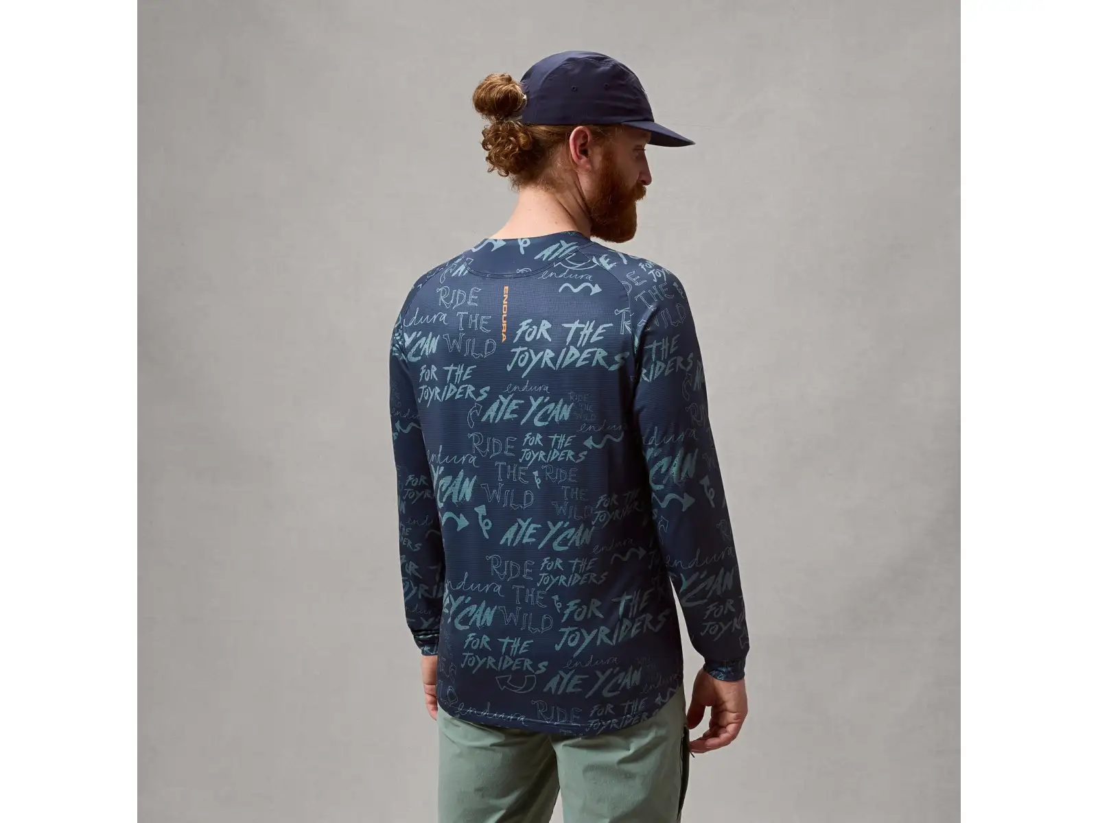 Endura Singletrack men's jersey long sleeve Carbon Grey