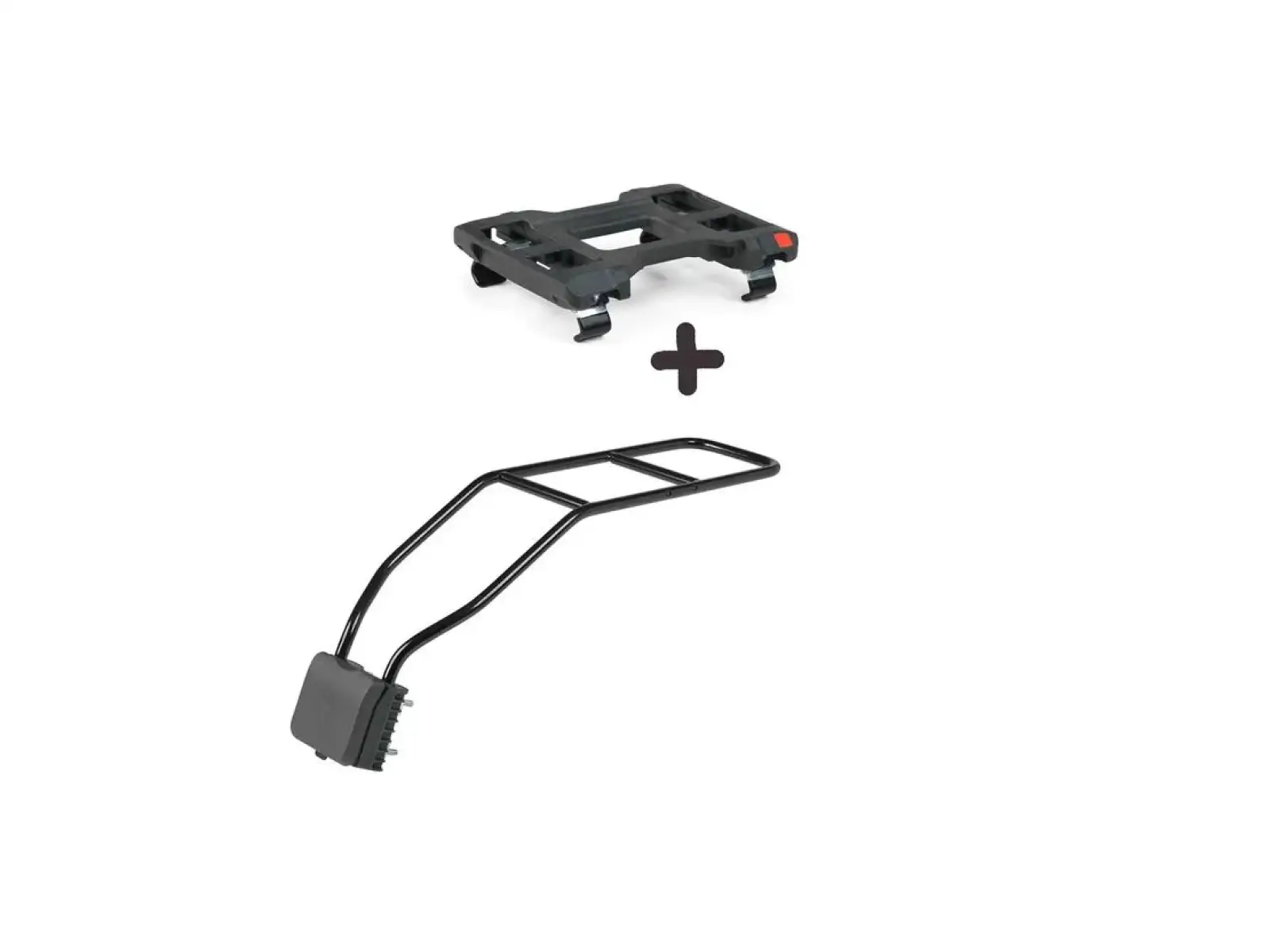 Urban Iki rear seat with adapter and frame carrier SET Aotake Light Blue/White