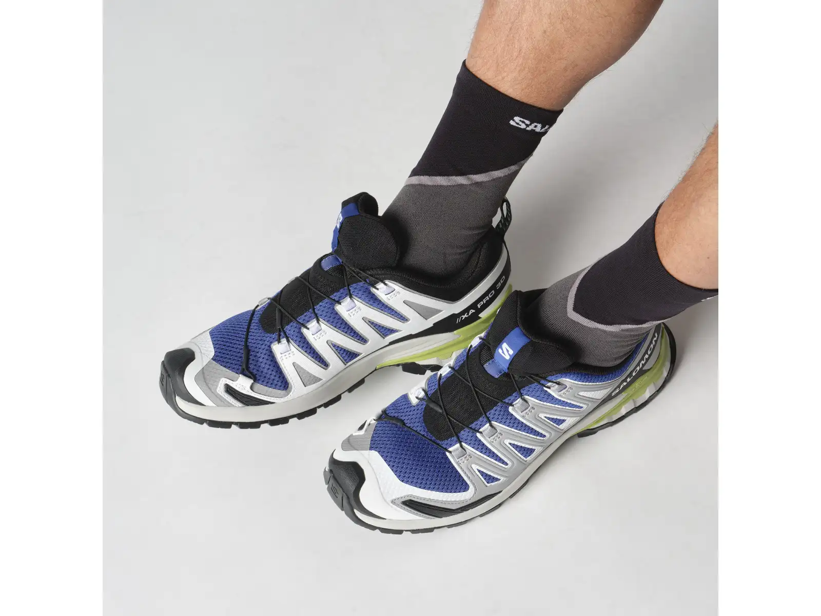 Salomon XA PRO 3D V9 men's running shoes Nautical Blue/Alloy