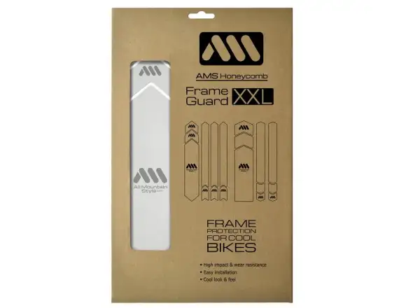 All Mountain Style frame protection stickers Full Clear/Silver