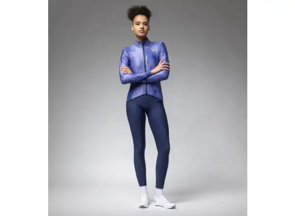 Alé PR-E Knitted women's winter cycling jacket Cornflower