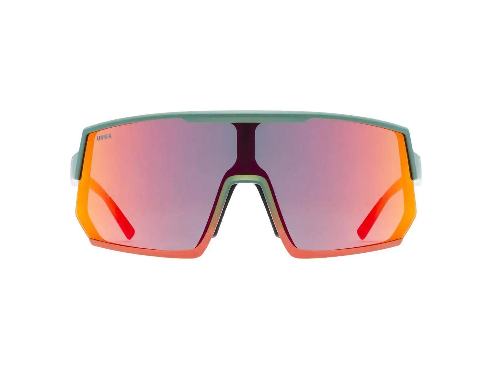 Uvex Sportstyle 235 glasses Moss Green Grapefruit Matte/Mirror Red (cat. 2)