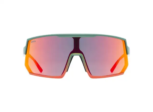 Uvex Sportstyle 235 glasses Moss Green Grapefruit Matte/Mirror Red (cat. 2)