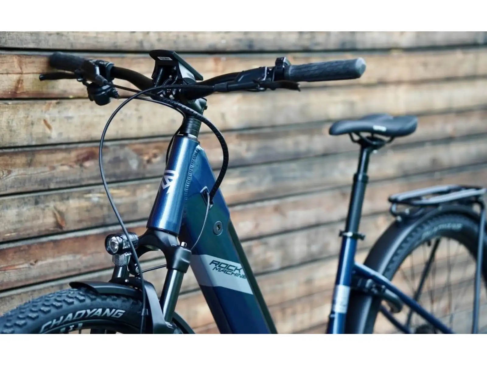 Rock Machine Crossride e450 hybrid e-bike Gloss Metallic Navy/Silver