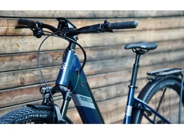 Rock Machine Crossride e450 hybrid e-bike Gloss Metallic Navy/Silver