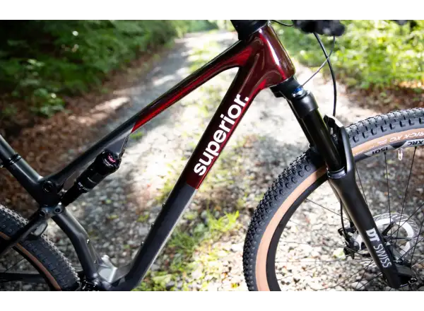 Superior XF 9.6 Team full suspension bike Gloss Carbon/Red Carbon