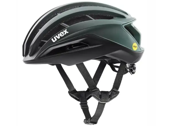 Uvex Surge Aero MIPS road helmet Black/Sage Green Matt