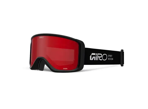 Giro Sagen women's ski goggles Black Stacked-Amber Scarlet/Yellow (2 lenses)