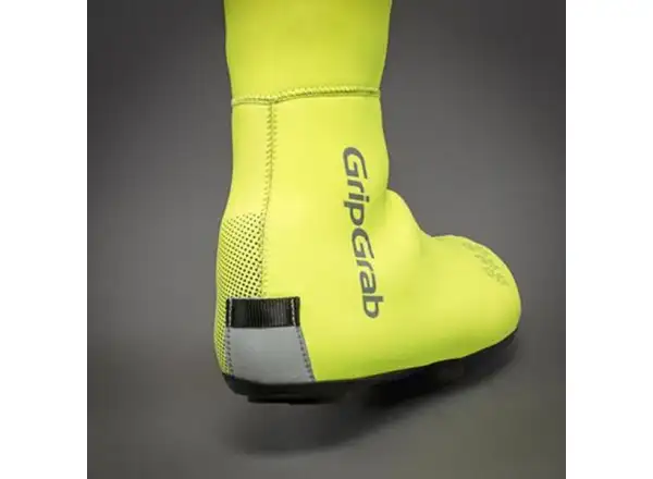 Grip Grab Arctic Road Hi-Vis shoe covers yellow