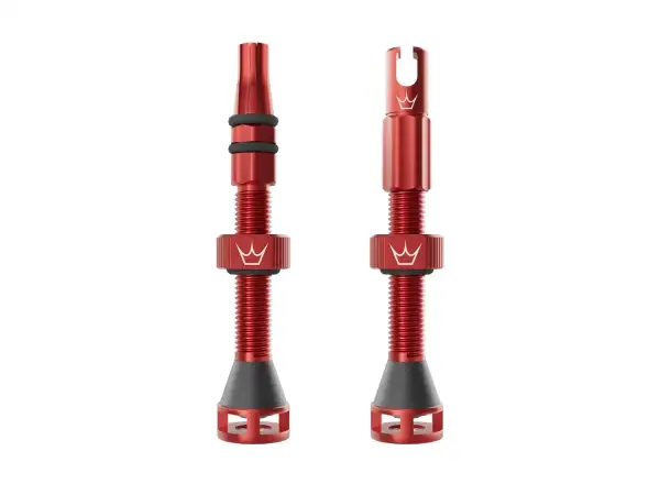 Peatys Holeshot Fast Flow tubeless valves 42 mm Red