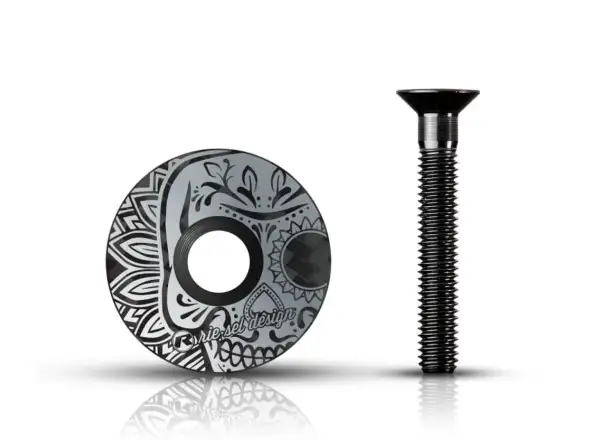Rie:sel Design Stem:cap headset cap los muertos grey