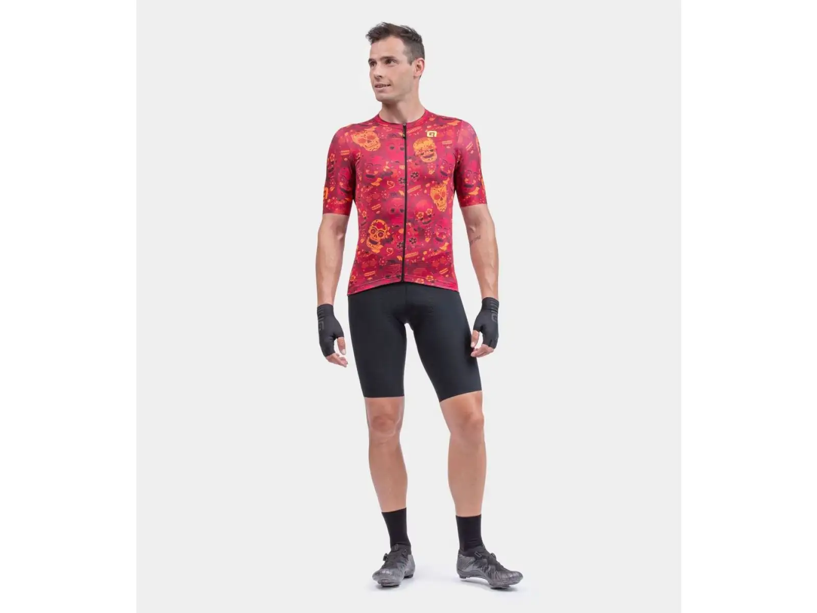 ALÉ Solid Mexico men's jersey short sleeve Bordeaux