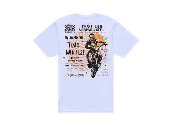 Troy Lee Designs Friday Night Line men's T-shirt short sleeve White