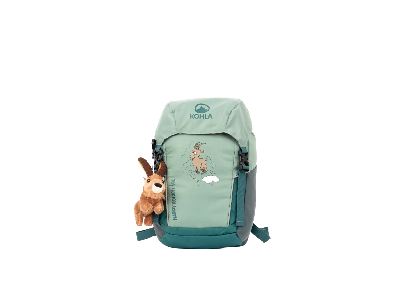 Kohla Happy Rocky 10 kids hiking backpack Beryl Green