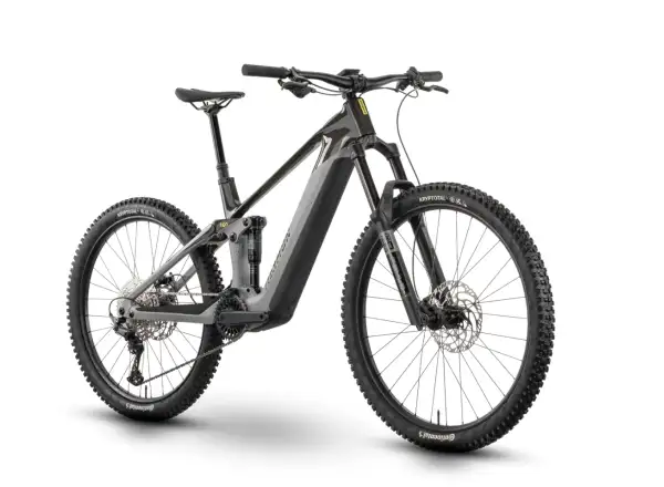 Raymon Tarok full suspension e-bike Grey sparkle/Carbon/Citron