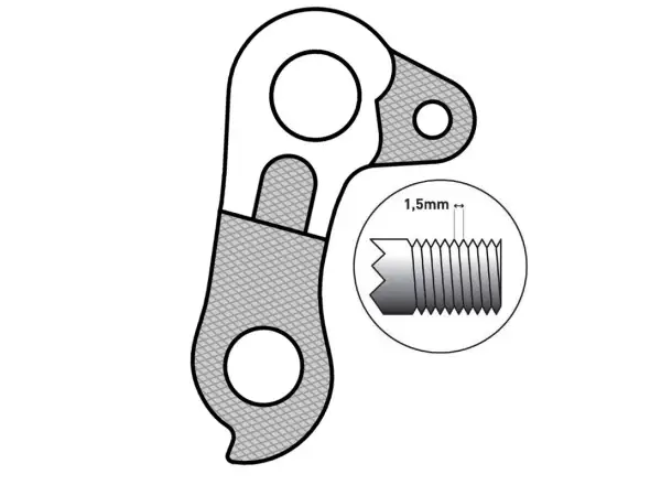Union GH-252 derailleur hanger Bulls