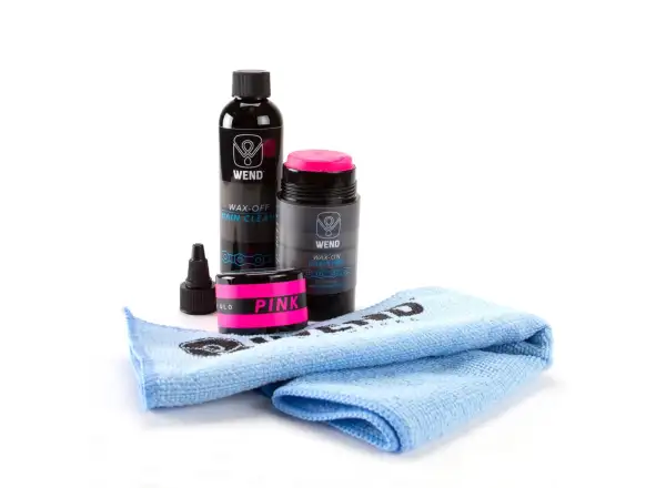 Wend chain cleaner and wax kit pink