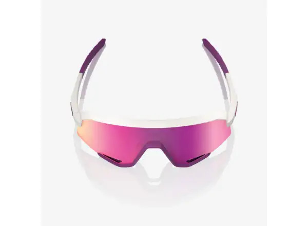 100% Slendale sunglasses Matte Chalk/Purple Multilayer Mirror Lens