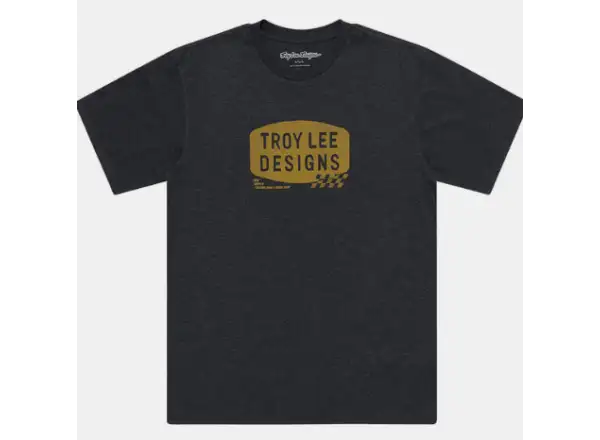 Troy Lee Designs Stamp short sleeve t-shirt Black Heather