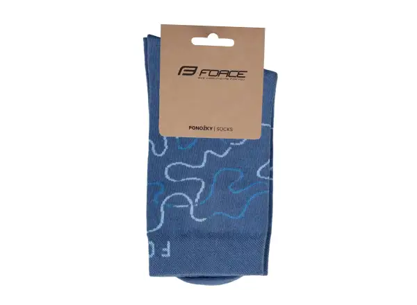 Force Livery cycling socks blue
