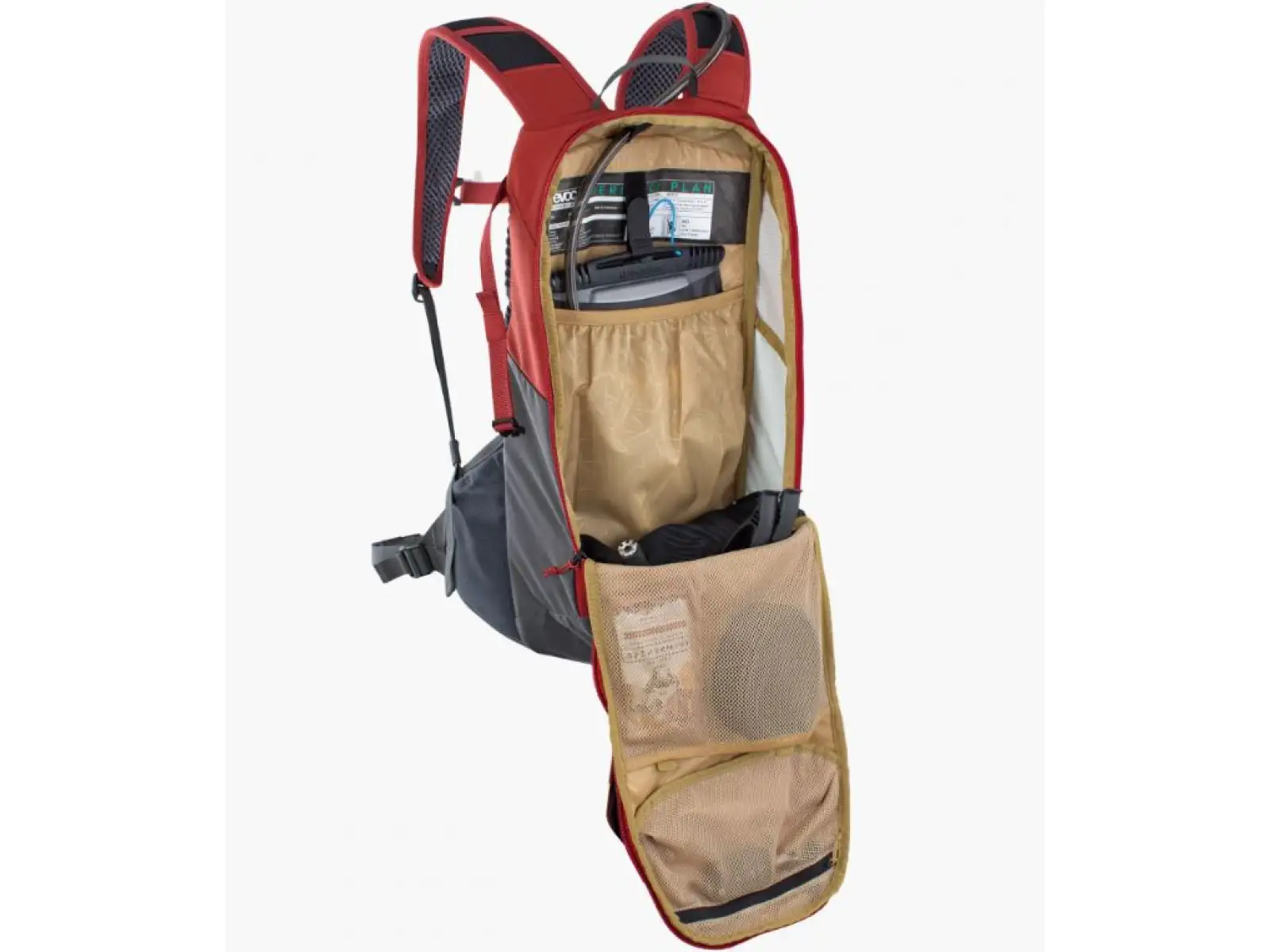 Evoc Ride 12 backpack 12 l + hydration bladder 2 l chili red/carbon grey
