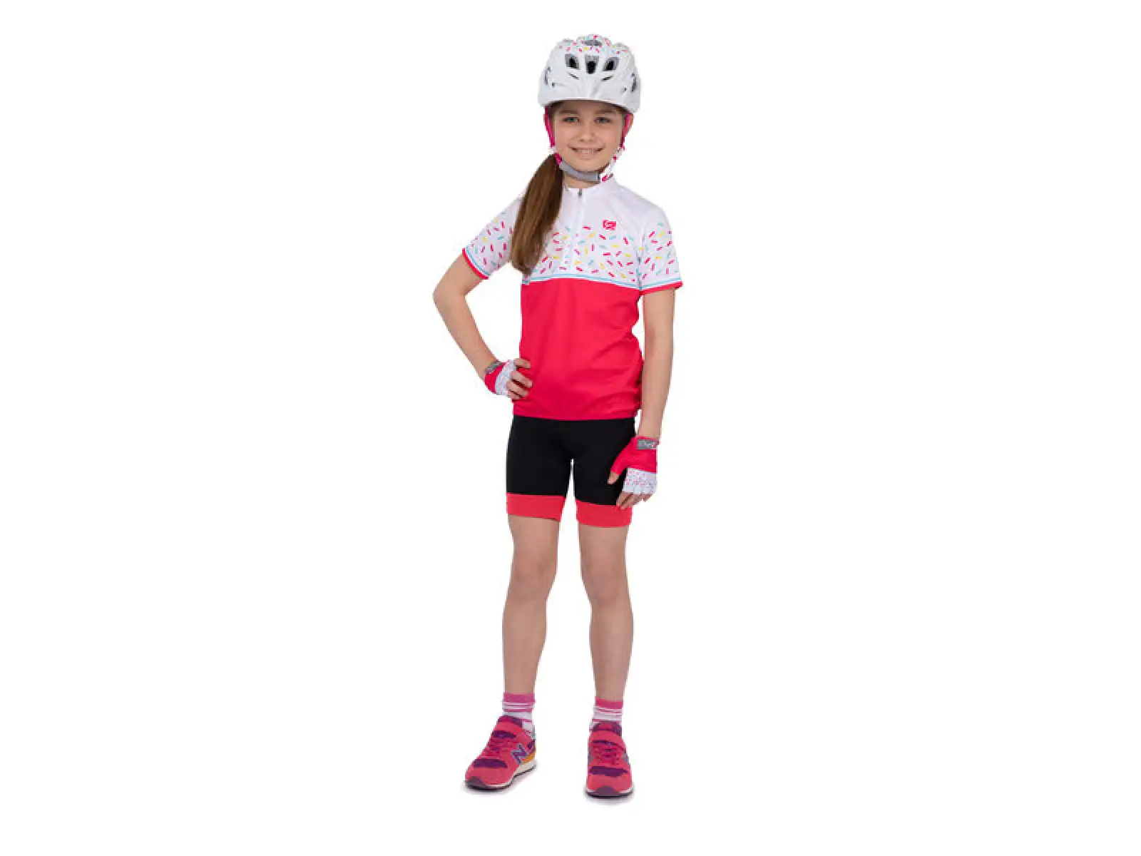 Etape Rio kids jersey short sleeve pink/white