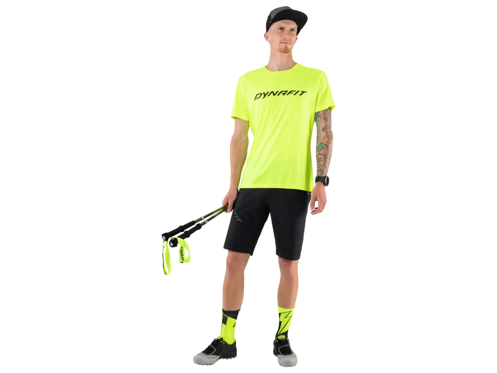 Dynafit No pain No gain sports socks Neon Yellow/Black Out