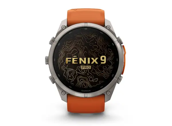 Garmin Fénix 9 Pro inReach 51 mm smart watch Titanium Autumn orange/Spark orange