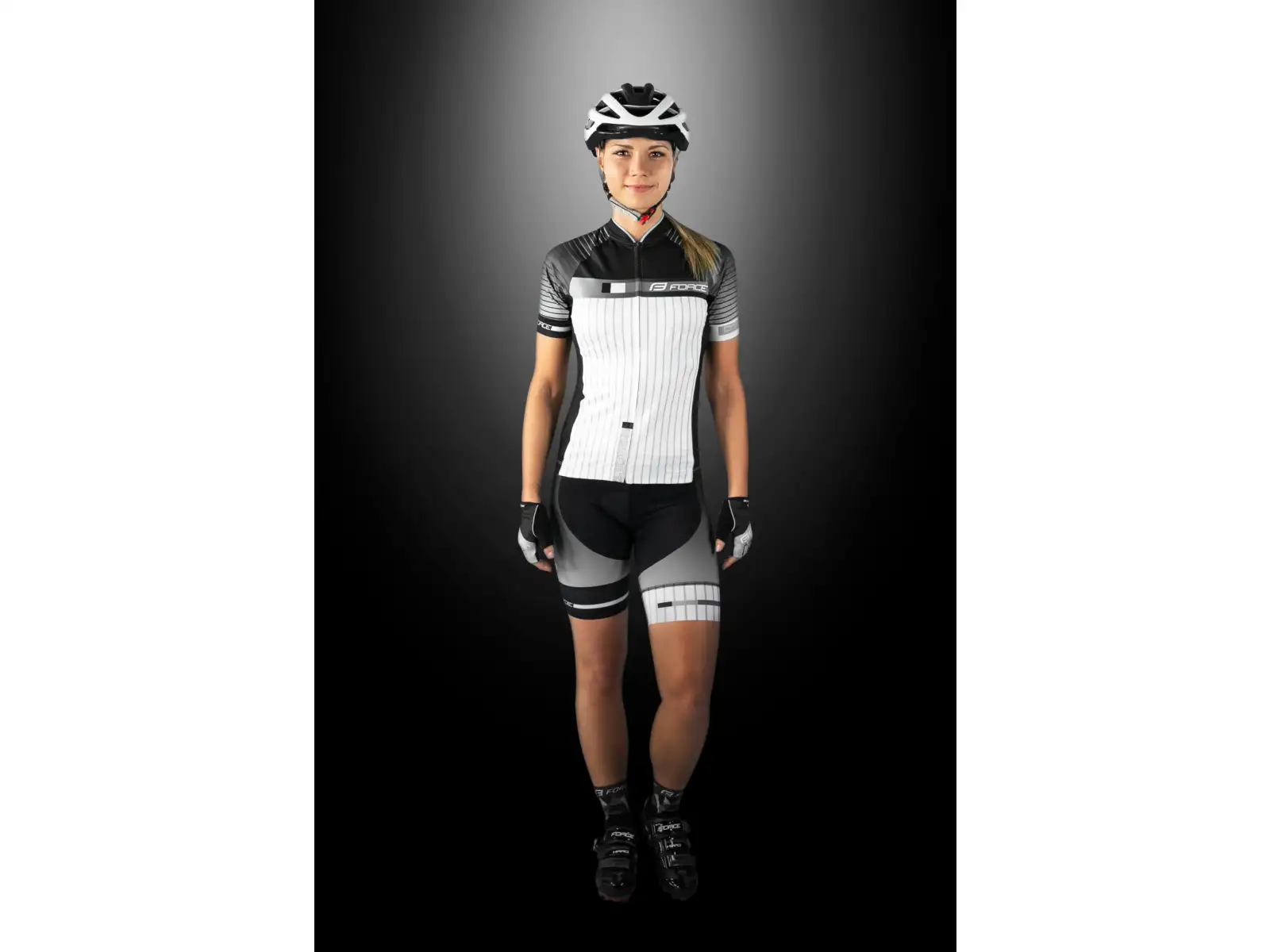 Force Dash Lady jersey short sleeve black/white